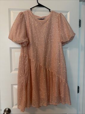 Sequin Light Pink Dress